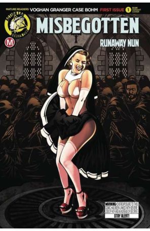 Misbegotten Runaway Nun 1B published by Action Lab with cover art by Justin Case