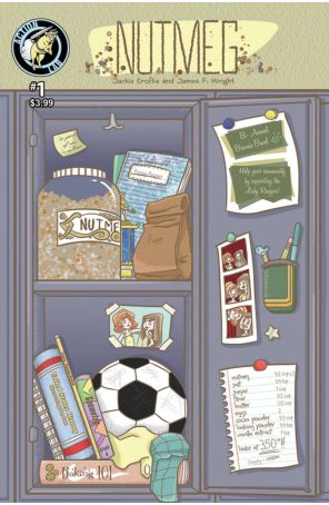 Nutmeg 1 published by Action Lab with cover art by Jackie Crofts