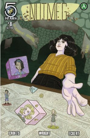 Nutmeg 8 published by Action Lab with cover art by Jackie Crofts