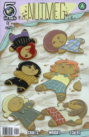 Nutmeg 9 published by Action Lab with cover art by Jackie Crofts