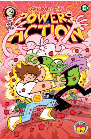 Powers in Action 3 published by Action Lab with cover art by Art Baltazar