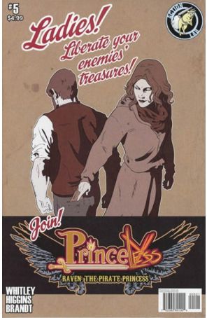 Princeless Raven: Pirate Princess 5A published by Action Lab with cover art by Rosy Higgins
