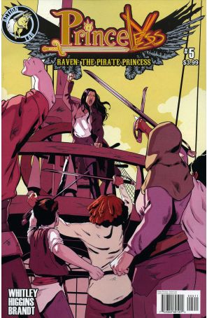 Princeless Raven: Pirate Princess 5 published by Action Lab with cover art by Rosy Higgins