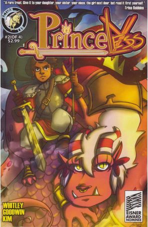 Princeless 2A published by Action Lab with cover art by M Goodwin