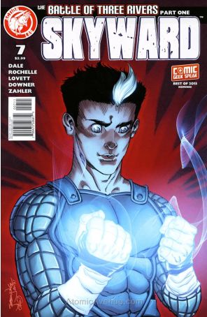 Skyward 7 published by Action Lab with cover art by Jeremy Dale