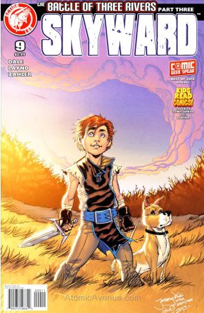Skyward 9 published by Action Lab with cover art by Jeremy Dale