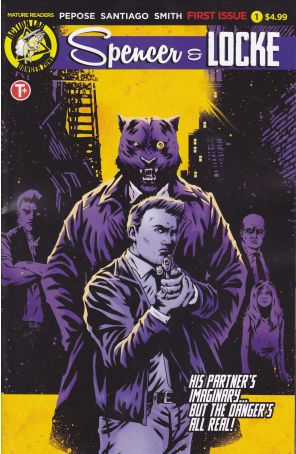 Spencer And Locke 1B published by Action Lab with cover art by Maan House