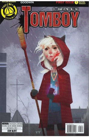 Tomboy 1A published by Action Lab with cover art by Jennifer Ely