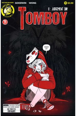 Tomboy 11A published by Action Lab with cover art by Mia Goodwin