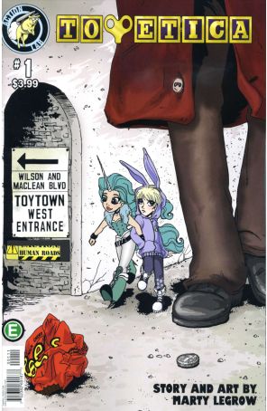 Toyetica 1 published by Action Lab with cover art by Marty Legrow