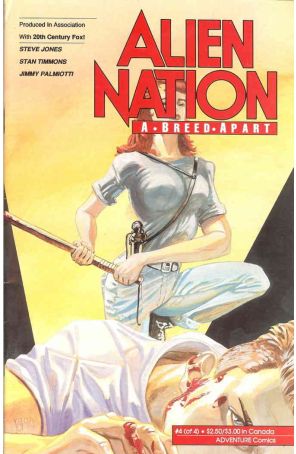 Alien Nation: A Breed Apart 4 published by Adventure with cover art by Adam Adamowicz