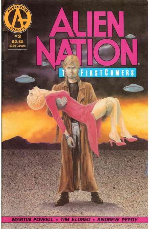 Alien Nation: The Firstcomers 3 published by Adventure with cover art by Terry Pavlet