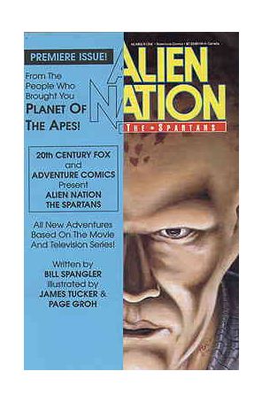 Alien Nation: The Spartans 1B published by Adventure with cover art by David Porch