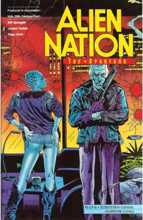 Alien Nation: The Spartans 3 published by Adventure with cover art by Paul Daly