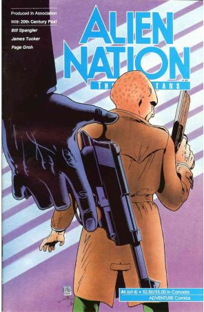 Alien Nation: The Spartans 4 published by Adventure with cover art by Gary Chaloner