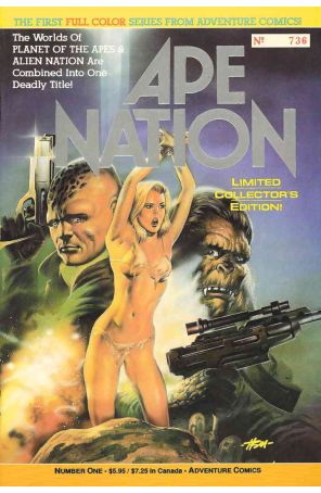 Ape Nation 1LE published by Adventure with cover art by Peter Hsu