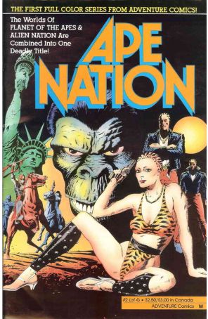 Ape Nation 2 published by Adventure with cover art by Paul Gulacy