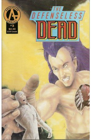 The Defenseless Dead 3 published by Adventure with cover art by Terry Pavlet