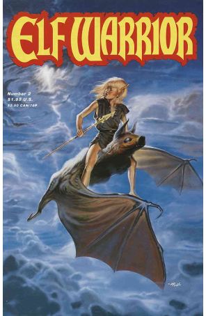 Elf Warrior 2 published by Adventure with cover art by Peter Hsu