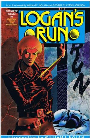 Logan's Run (Adventure) 1A published by Adventure with cover art by Paul Gulacy