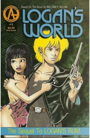 Logan's World 1 published by Adventure with cover art by Barry Blair