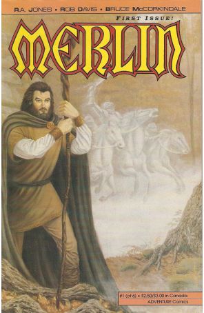 Merlin 1 published by Adventure with cover art by Mitch Foust