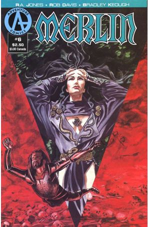 Merlin 6 published by Adventure with cover art by Adam Adamowicz