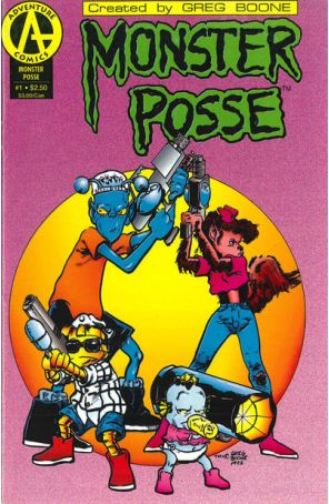 Monster Posse 1 published by Adventure with cover art by Greg Boone