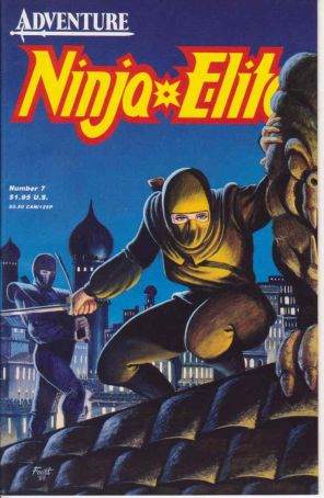 Ninja Elite 7 published by Adventure with cover art by Mitch Foust