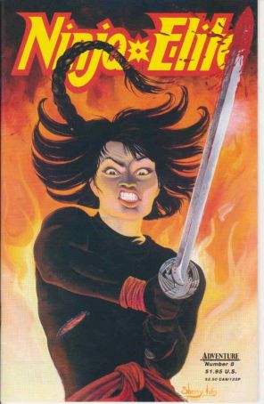 Ninja Elite 8 published by Adventure with cover art by Sherri Ives