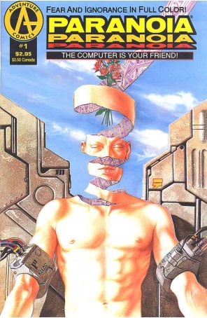 Paranoia (Adventure) 1 published by Adventure with cover art by Hector Gomez