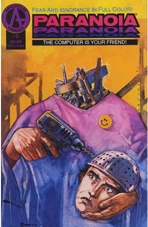 Paranoia (Adventure) 2 published by Adventure with cover art by Hector Gomez