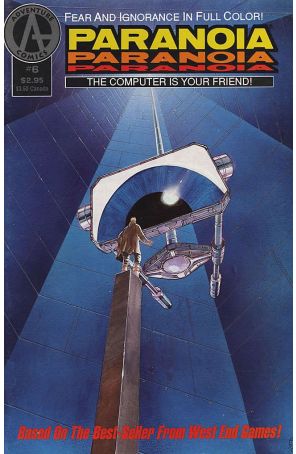 Paranoia (Adventure) 6 published by Adventure with cover art by Hector Gomez