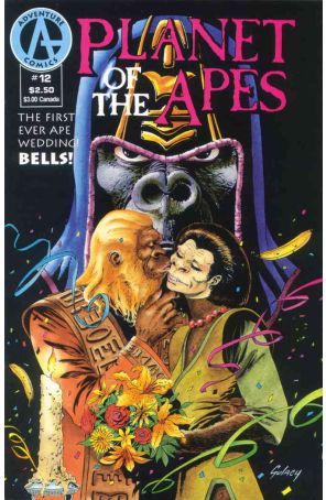 Planet of the Apes (2nd series) 12 published by Adventure with cover art by Paul Gulacy