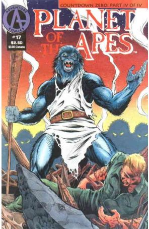 Planet of the Apes (2nd series) 17 published by Adventure with cover art by Steven Butler and Tom O’Connor