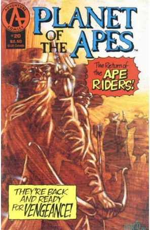 Planet of the Apes (2nd series) 20 published by Adventure with cover art by Tony Harris