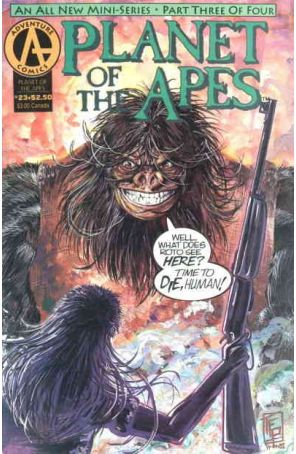Planet of the Apes (2nd series) 23 published by Adventure with cover art by Terry Pallot