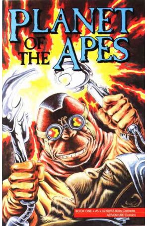 Planet of the Apes (2nd series) 5 published by Adventure with cover art by Kent Burles
