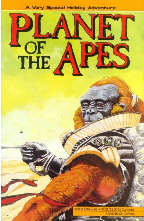 Planet of the Apes (2nd series) 8 published by Adventure with cover art by Adam Adamowicz