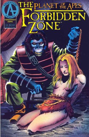 Planet of the Apes: Forbidden Zone 2 published by Adventure with cover art by Ken Hooper