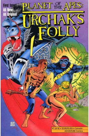 Planet of the Apes: Urchak's Folly 1 published by Adventure with cover art by Gary Chaloner