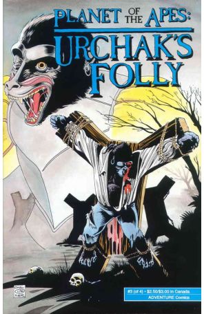 Planet of the Apes: Urchak's Folly 3 published by Adventure with cover art by Gary Chaloner