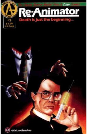 Re-Animator in Full Color 3 published by Adventure with cover art by Lurene Haines