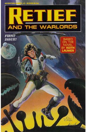 Retief and the Warlords 1 published by Adventure with cover art by Dell Barras
