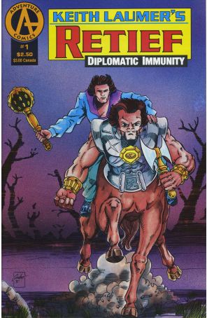 Retief: Diplomatic Immunity 1 published by Adventure with cover art by Darren Goodhart