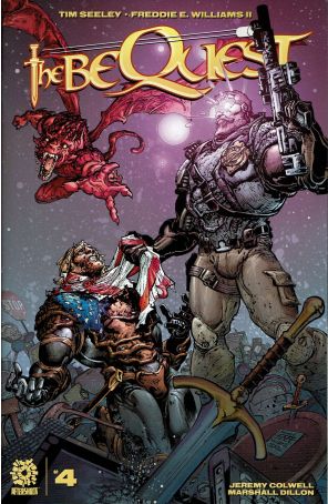The Bequest 4 published by AfterShock with cover art by Freddie Williams