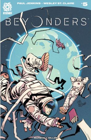 Beyonders 5 published by AfterShock with cover art by Claire Wesley St.