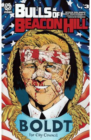 Bulls of Beacon Hill 3 published by AfterShock with cover art by Andy MacDonald