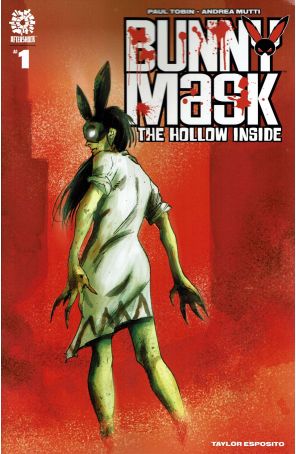 Bunny Mask (Vol. 2) 1 published by AfterShock with cover art by Andrea Mutti