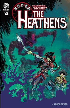 The Heathens 4 published by AfterShock with cover art by Sami Kivelä
